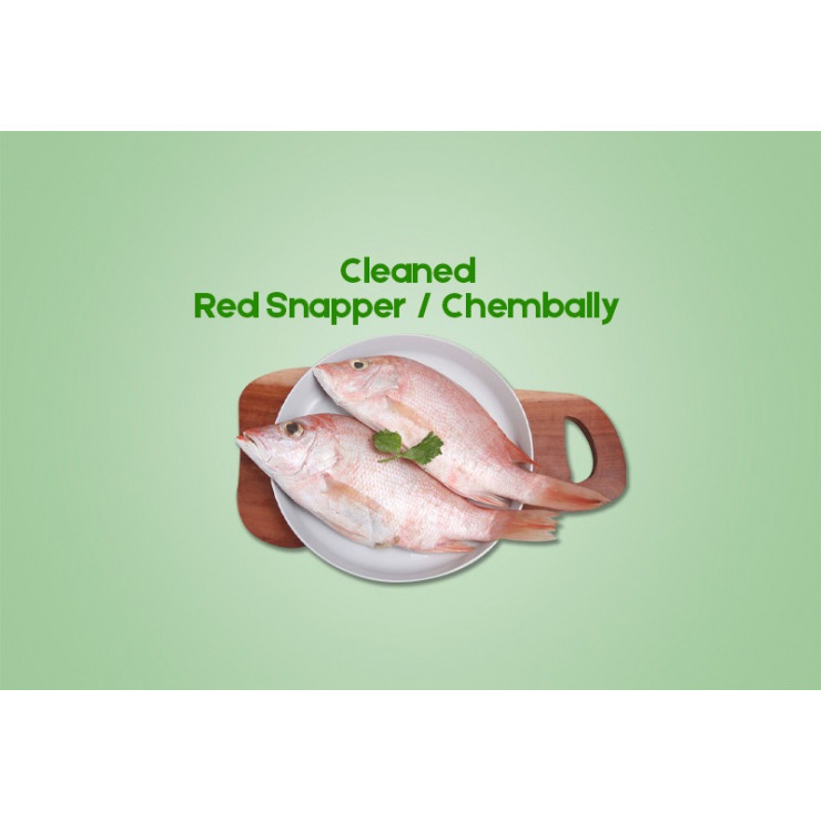 Cleaned Red Snapper / Chembally (400gm)